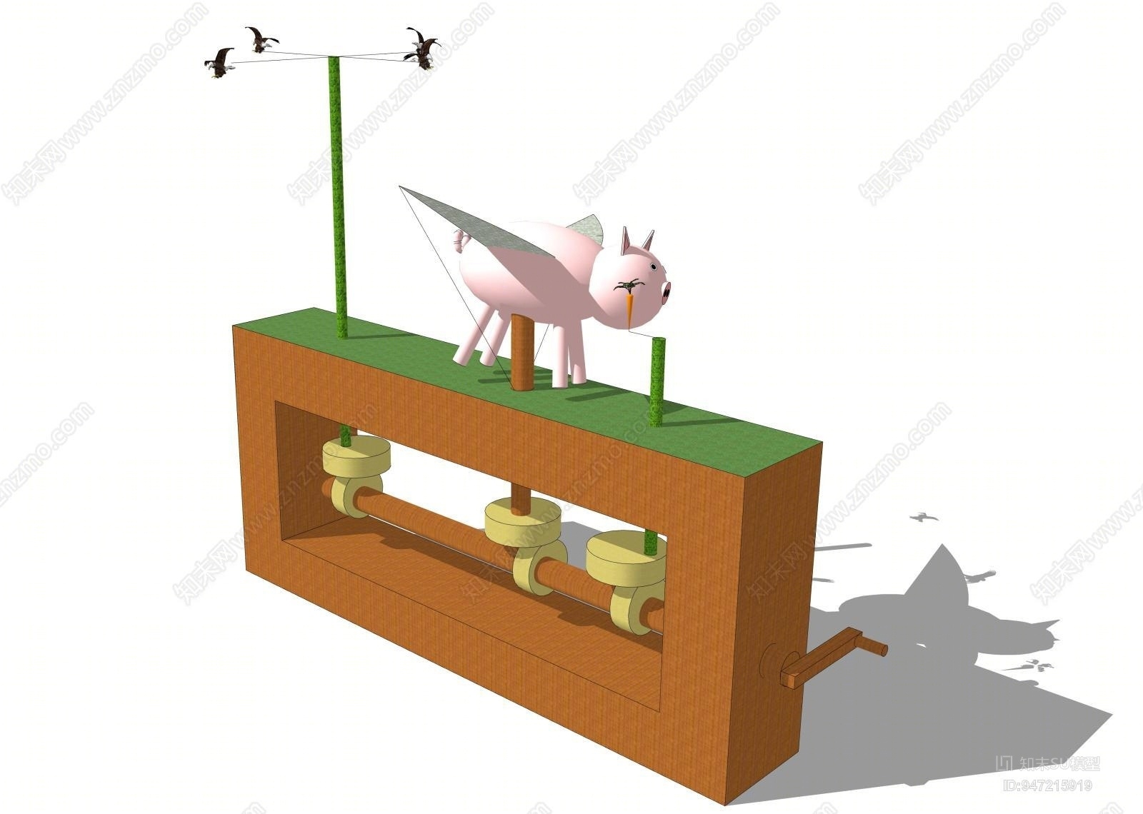 现代玩具SU模型草图