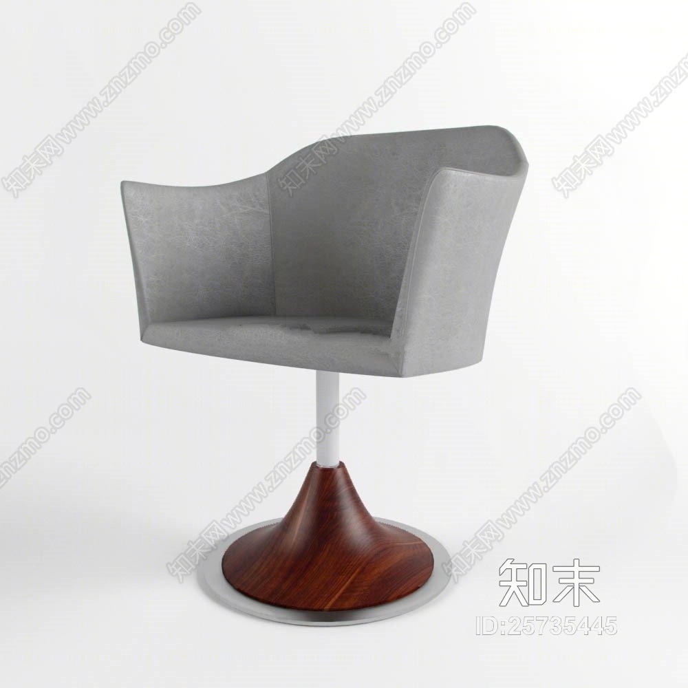 现代皮革办公椅3D模型下载【ID:25735445】