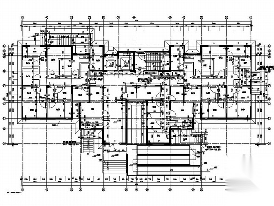 [天津]简欧高层住宅小区建筑施工图cad施工图下载【ID:167216165】