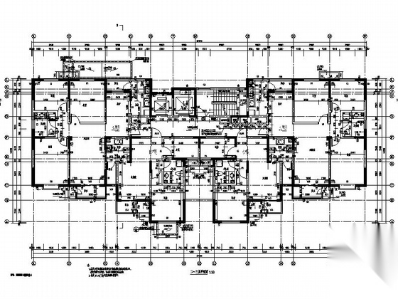 [天津]简欧高层住宅小区建筑施工图cad施工图下载【ID:167216165】