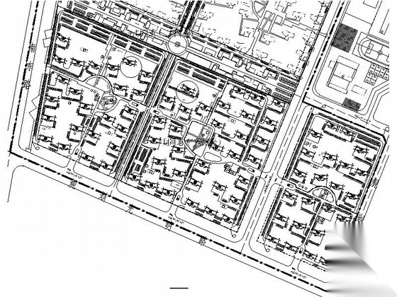 [天津]简欧高层住宅小区建筑施工图cad施工图下载【ID:167216165】