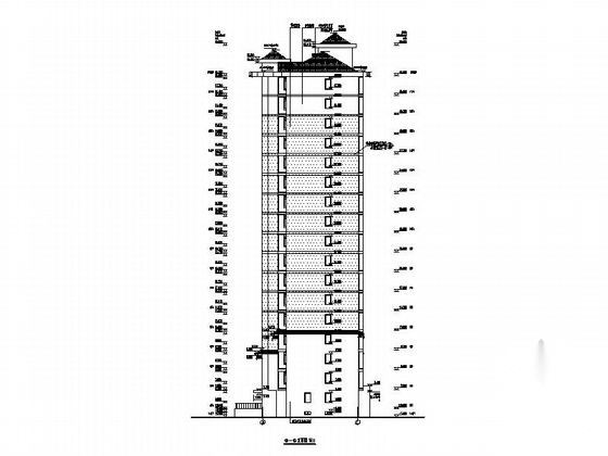 [天津]简欧高层住宅小区建筑施工图cad施工图下载【ID:167216165】