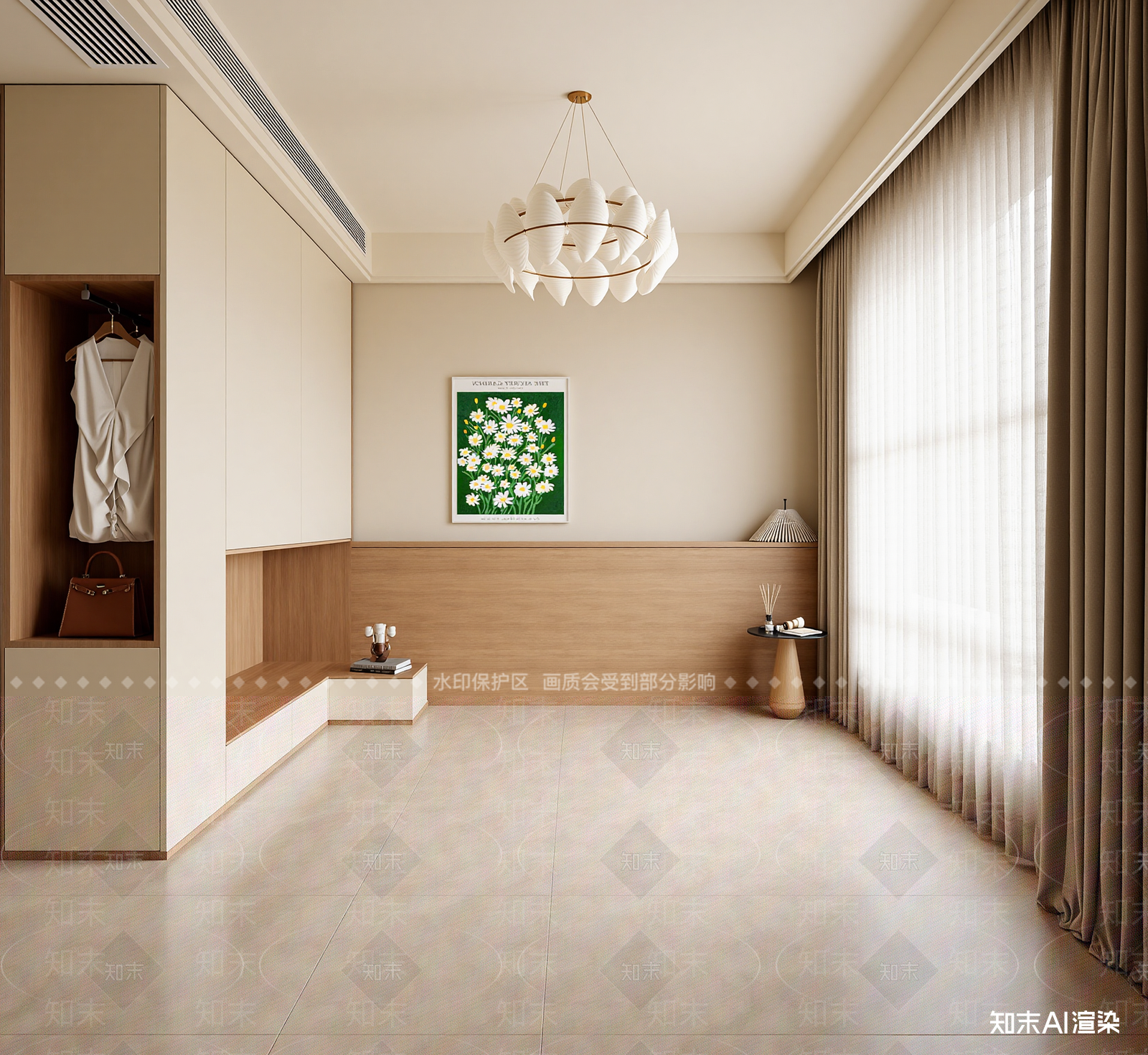 极简衣帽间3D模型下载【ID:1214994980】