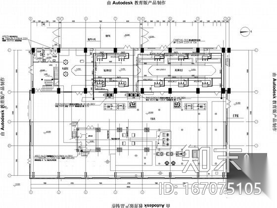 热电厂厂房锅炉采暖系统及空调通风设计施工图cad施工图下载【ID:167075105】