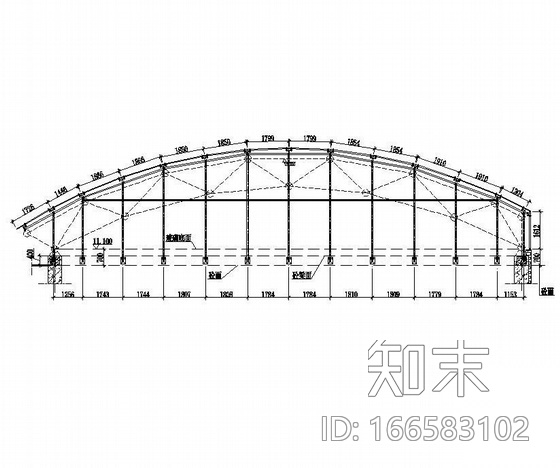 哈尔滨松北区某办公楼点式幕墙(采光顶及幕墙全套）全套...cad施工图下载【ID:166583102】