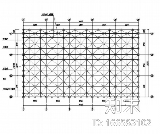哈尔滨松北区某办公楼点式幕墙(采光顶及幕墙全套）全套...cad施工图下载【ID:166583102】