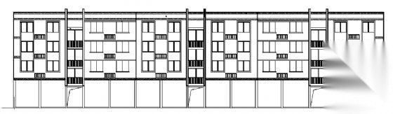 某四层底商住楼建筑方案图cad施工图下载【ID:149887104】