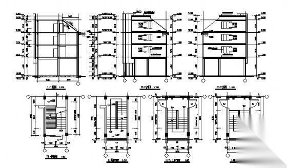 某四层底商住楼建筑方案图cad施工图下载【ID:149887104】