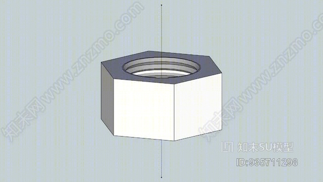 M20螺母SU模型下载【ID:935711298】