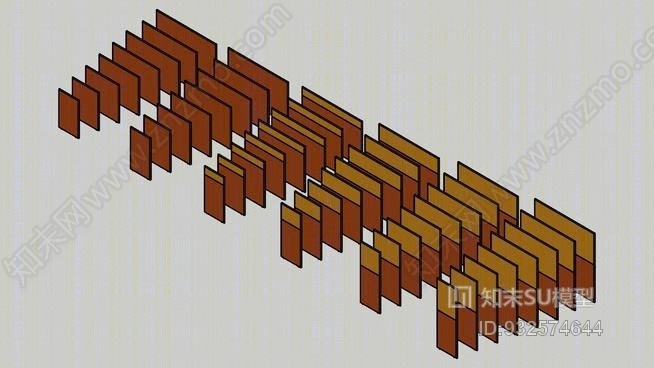 GOF地板立式织物滤网SU模型下载【ID:932574644】