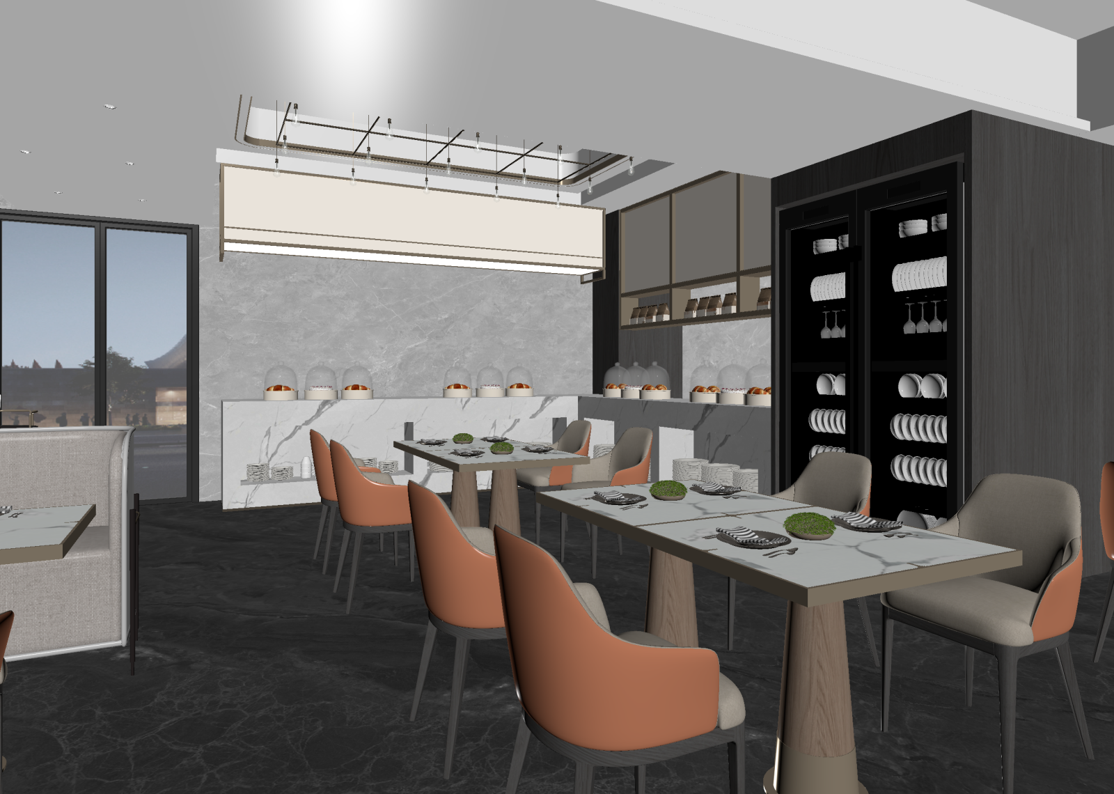 现代咖啡厅3D模型下载【ID:1214948918】