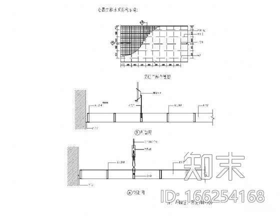 办公楼金属方格吊顶详图cad施工图下载【ID:166254168】