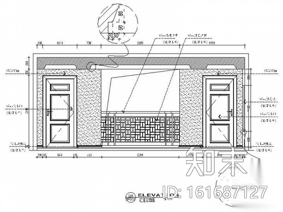 [苏州]中式风格别墅室内装修设计CAD施工图（含效果图...施工图下载【ID:161687127】