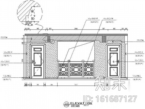 [苏州]中式风格别墅室内装修设计CAD施工图（含效果图...施工图下载【ID:161687127】