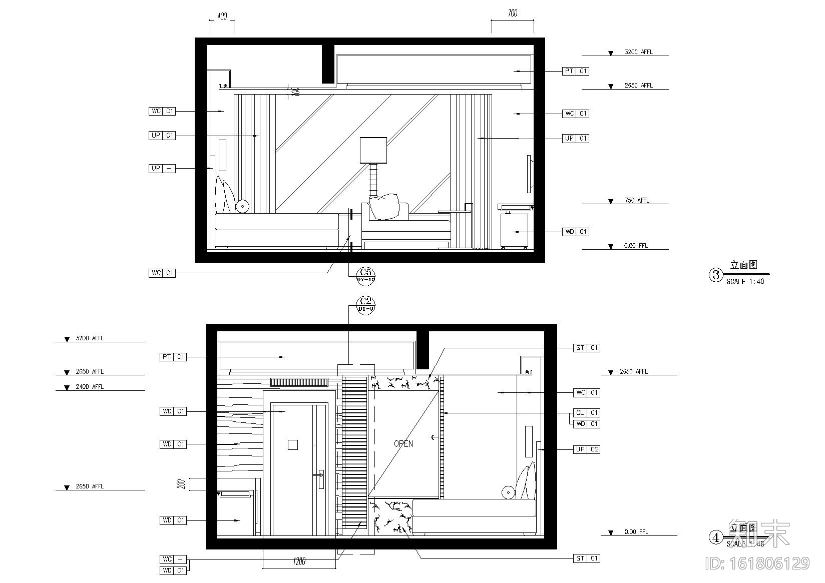 [辽宁]大連凱賓斯基大酒店部分工程施工图cad施工图下载【ID:161806129】