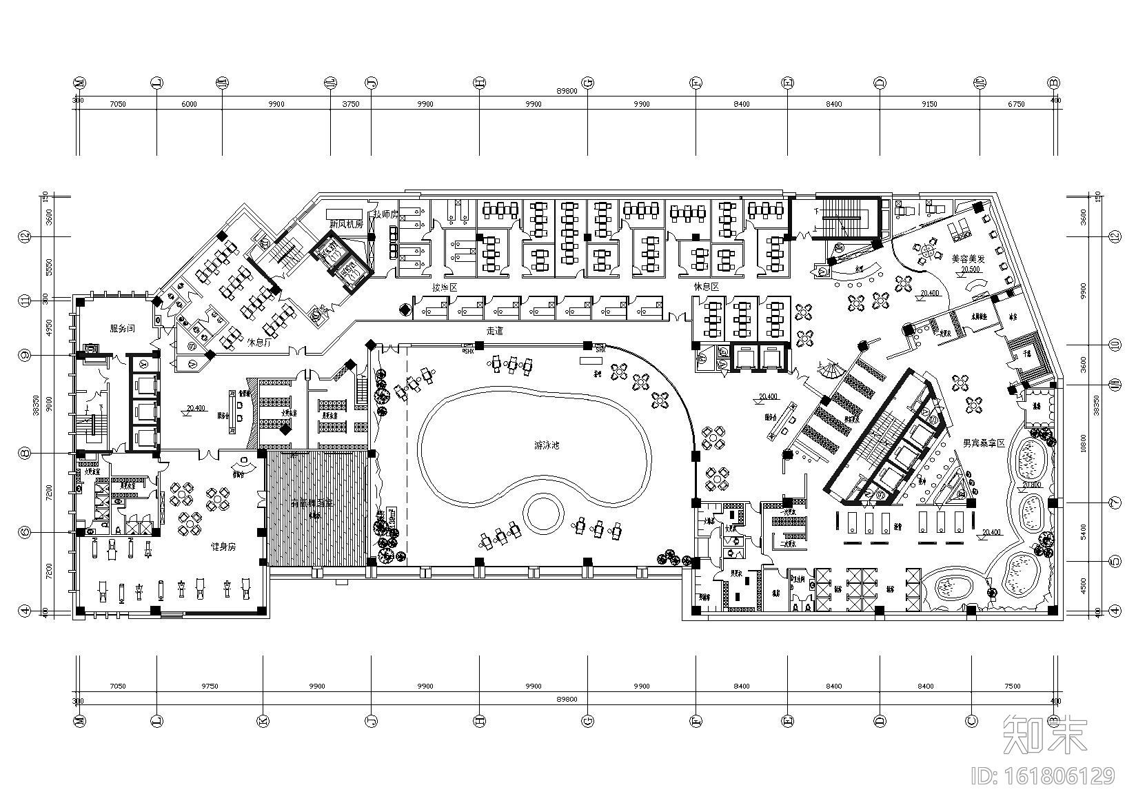 [辽宁]大連凱賓斯基大酒店部分工程施工图cad施工图下载【ID:161806129】