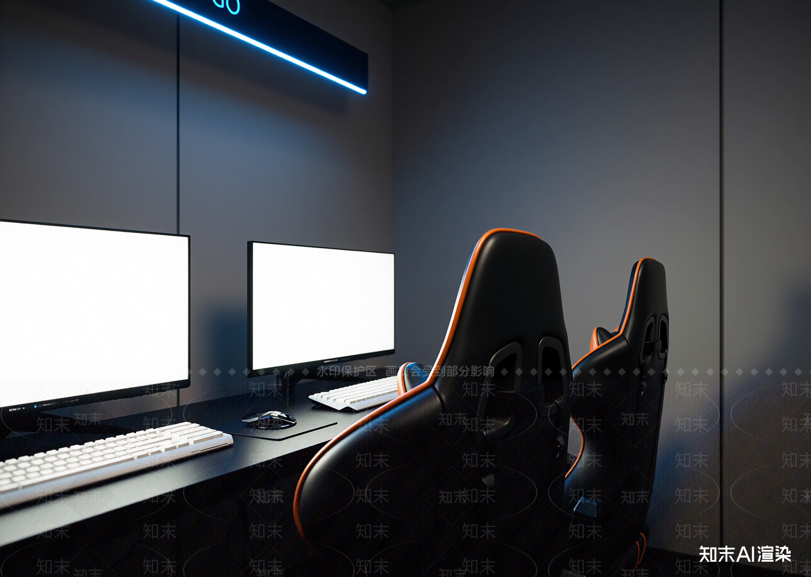 现代网吧网咖3D模型下载【ID:1214146332】
