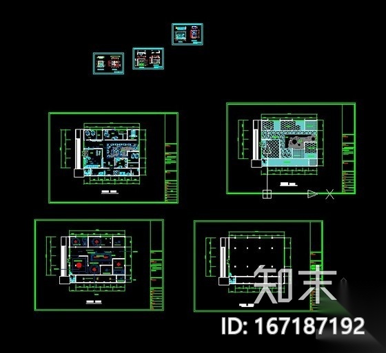 形象設計工作室裝修設計圖施工圖下載