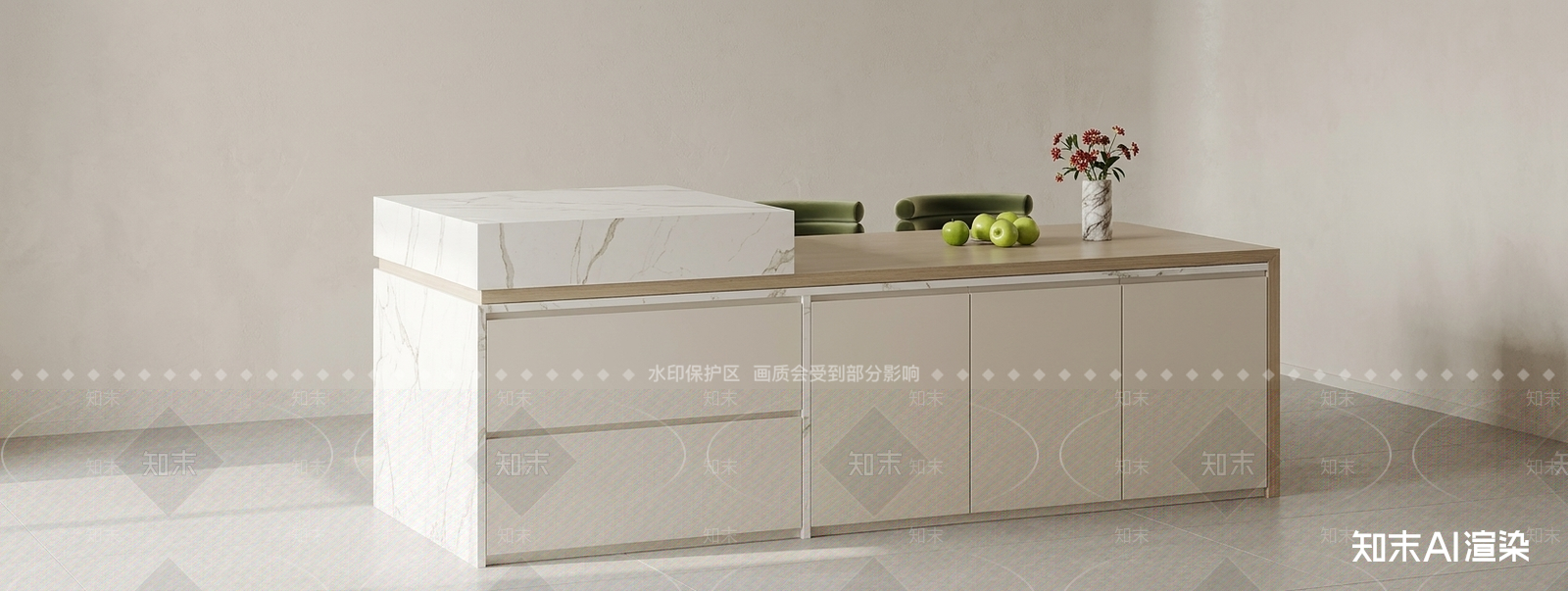 带柜体岛台岛台3D模型下载【ID:1227367002】