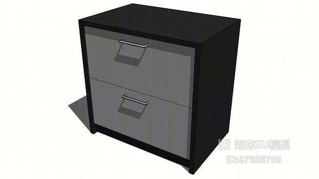 床头柜SU模型下载【ID:47658709】