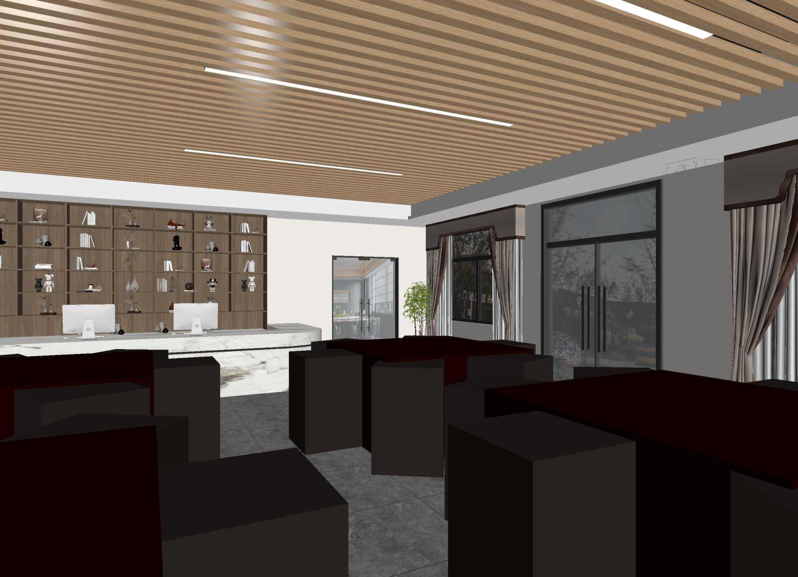 现代接待室3D模型下载【ID:1214741041】