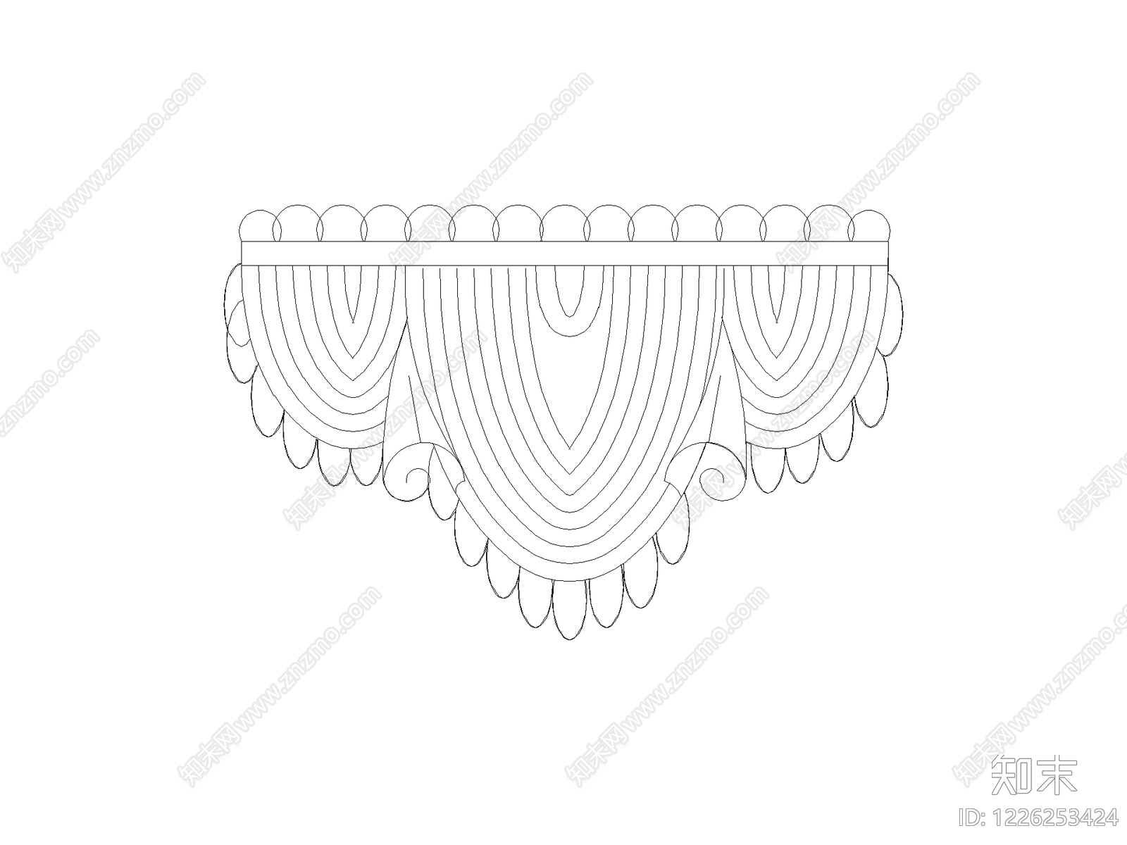 窗帘CAD图纸