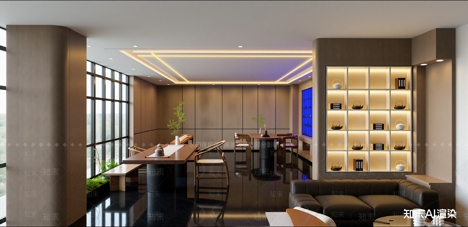 中式茶水间SU模型下载【ID:1215948051】