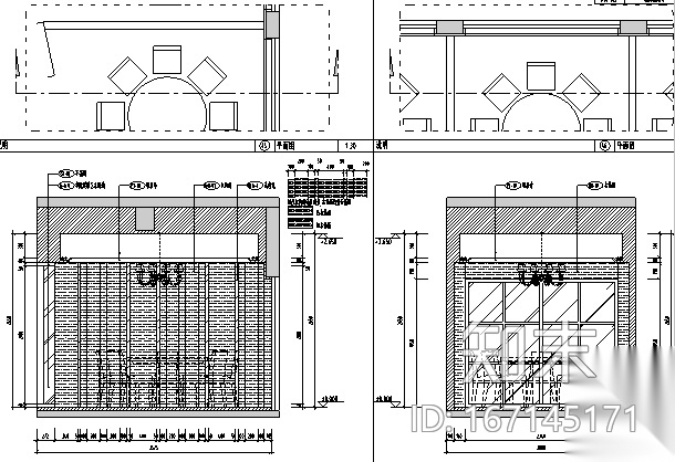 [宜兴]现代风格艺术茶餐厅设计施工图(含效果图)cad施工图下载【ID:167145171】