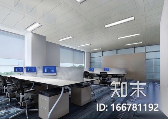 [成都]科技感十足国际5A甲级现代标准写字楼室内装修施工...cad施工图下载【ID:166781192】