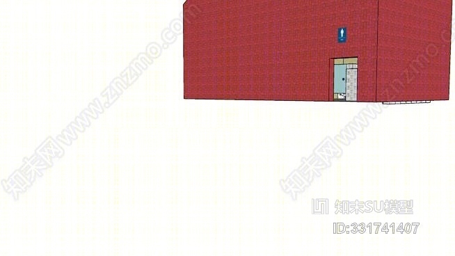 城市公园浴室SU模型下载【ID:331741407】