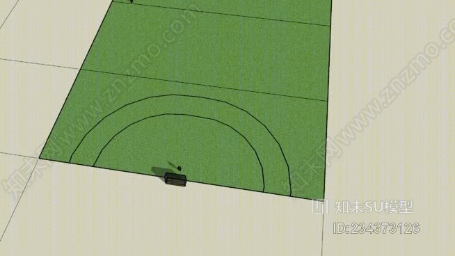 半成品曲棍球场SU模型下载【ID:234373126】