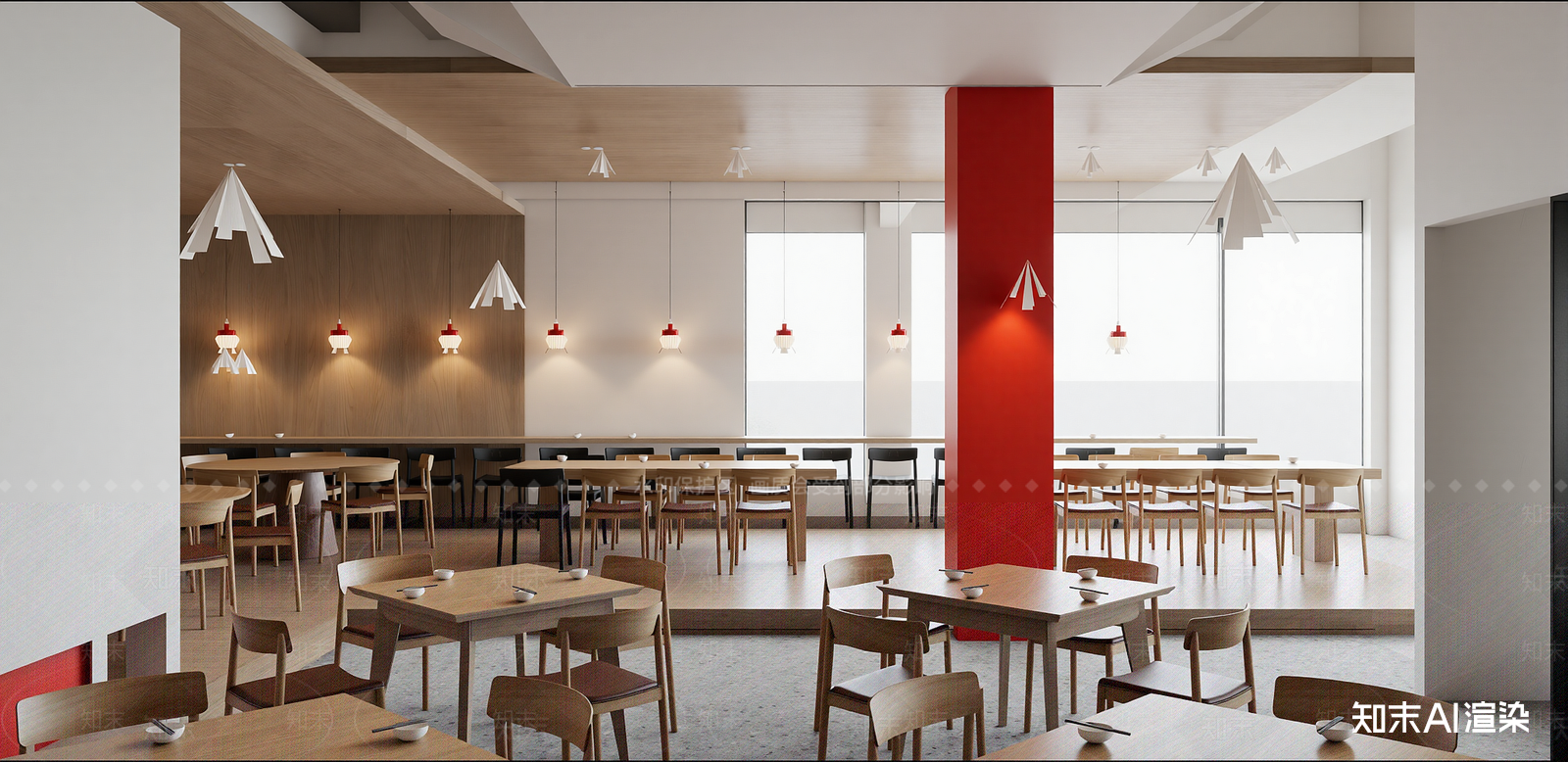 现代快餐店SU模型下载【ID:1215955852】