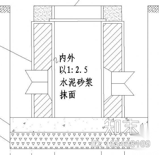 路灯基础及供电管沟大样图cad施工图下载【ID:165468109】