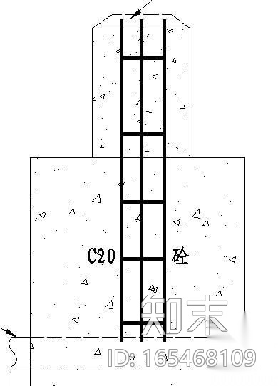 路灯基础及供电管沟大样图cad施工图下载【ID:165468109】