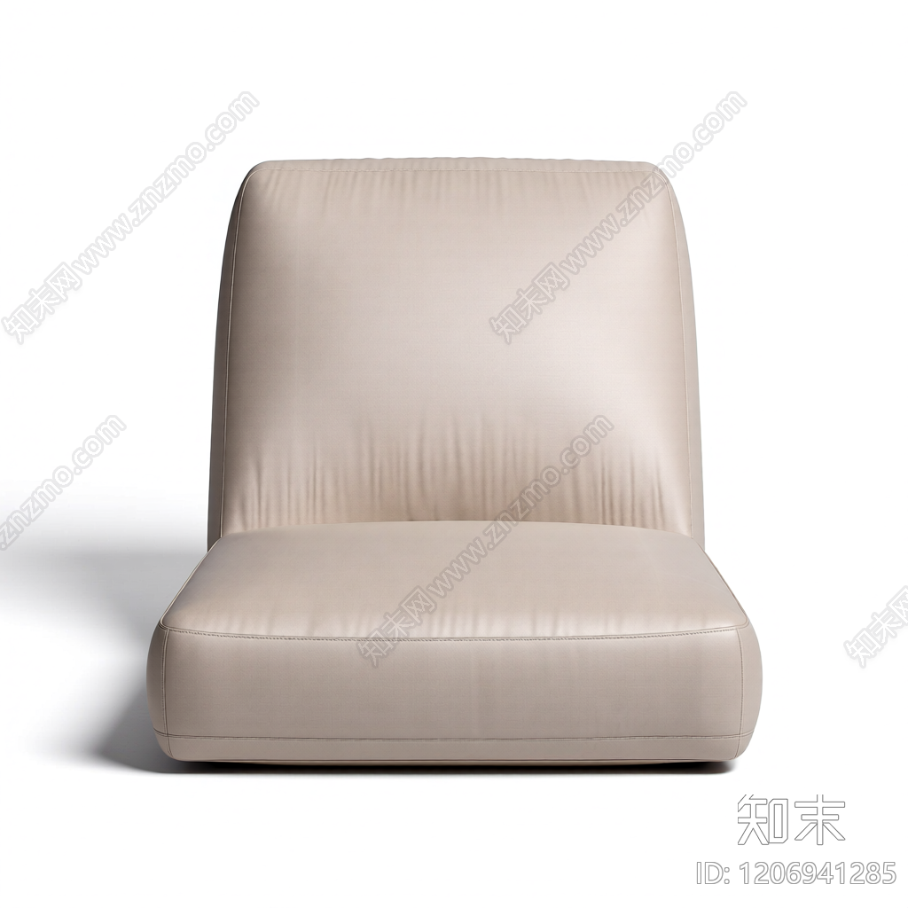 现代布艺单人椅3D模型下载【ID:1206941285】