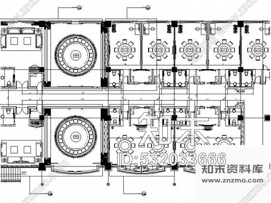 施工图时尚酒店G型包间设计图施工图下载【ID:532033666】