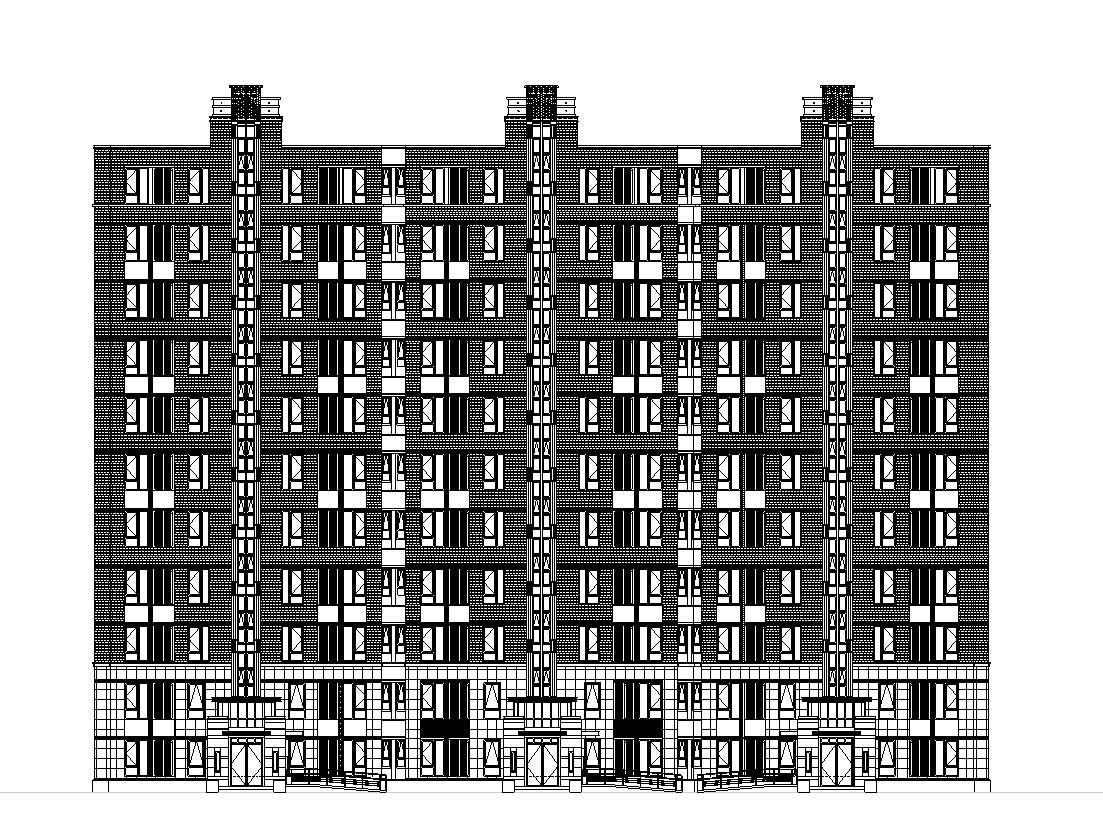 [上海]乐都欧陆风格居住区建筑施工图设计（CAD）施工图下载【ID:149583157】