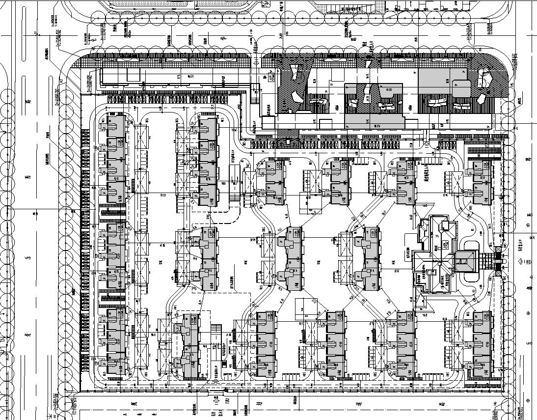 [上海]乐都欧陆风格居住区建筑施工图设计（CAD）cad施工图下载【ID:167378176】