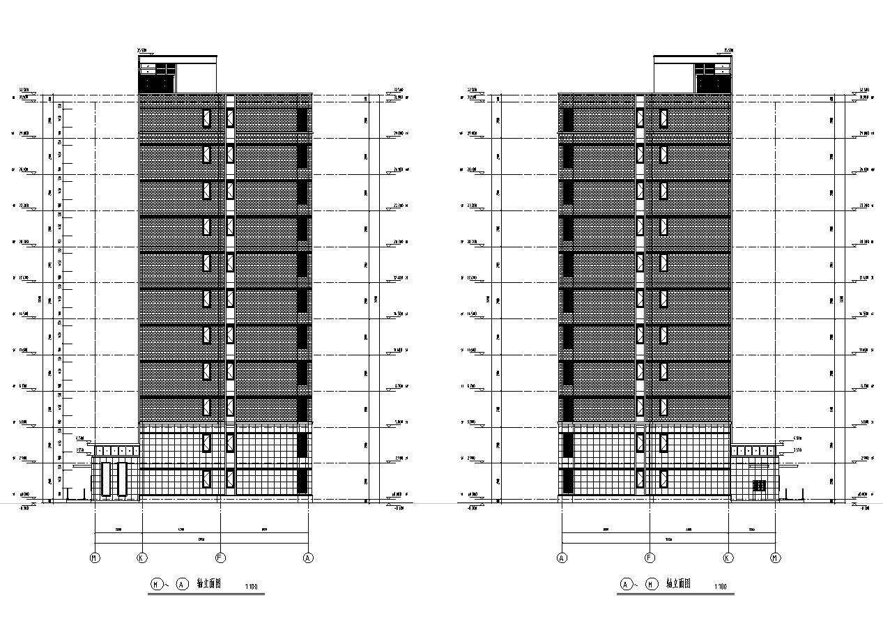 [上海]乐都欧陆风格居住区建筑施工图设计（CAD）施工图下载【ID:149583157】