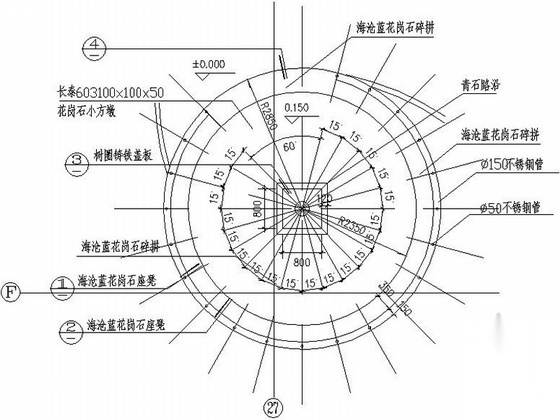 [贵州]活力新生广场景观绿化设计施工图cad施工图下载【ID:161017197】