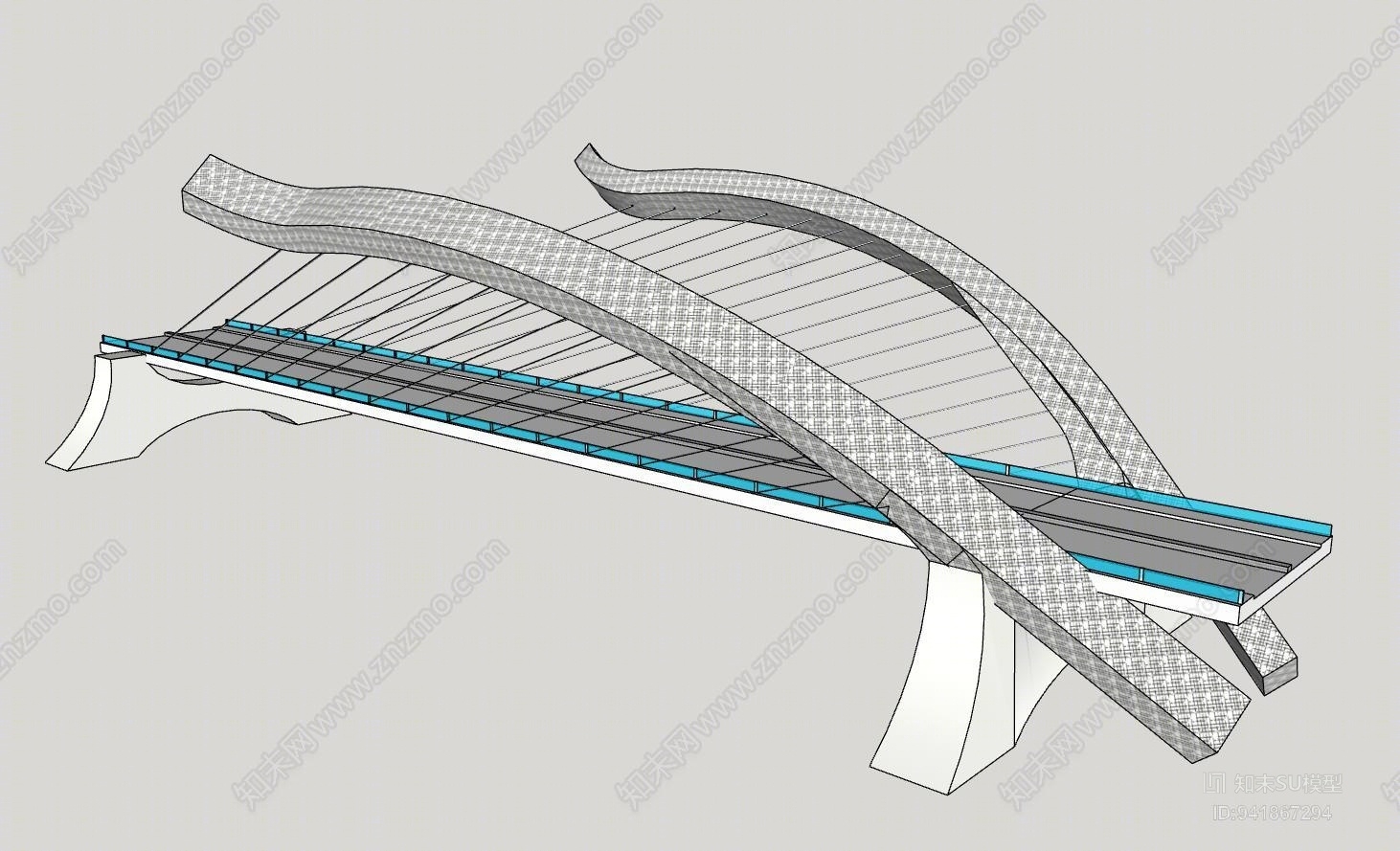 漫水桥SU模型下载【ID:941867294】