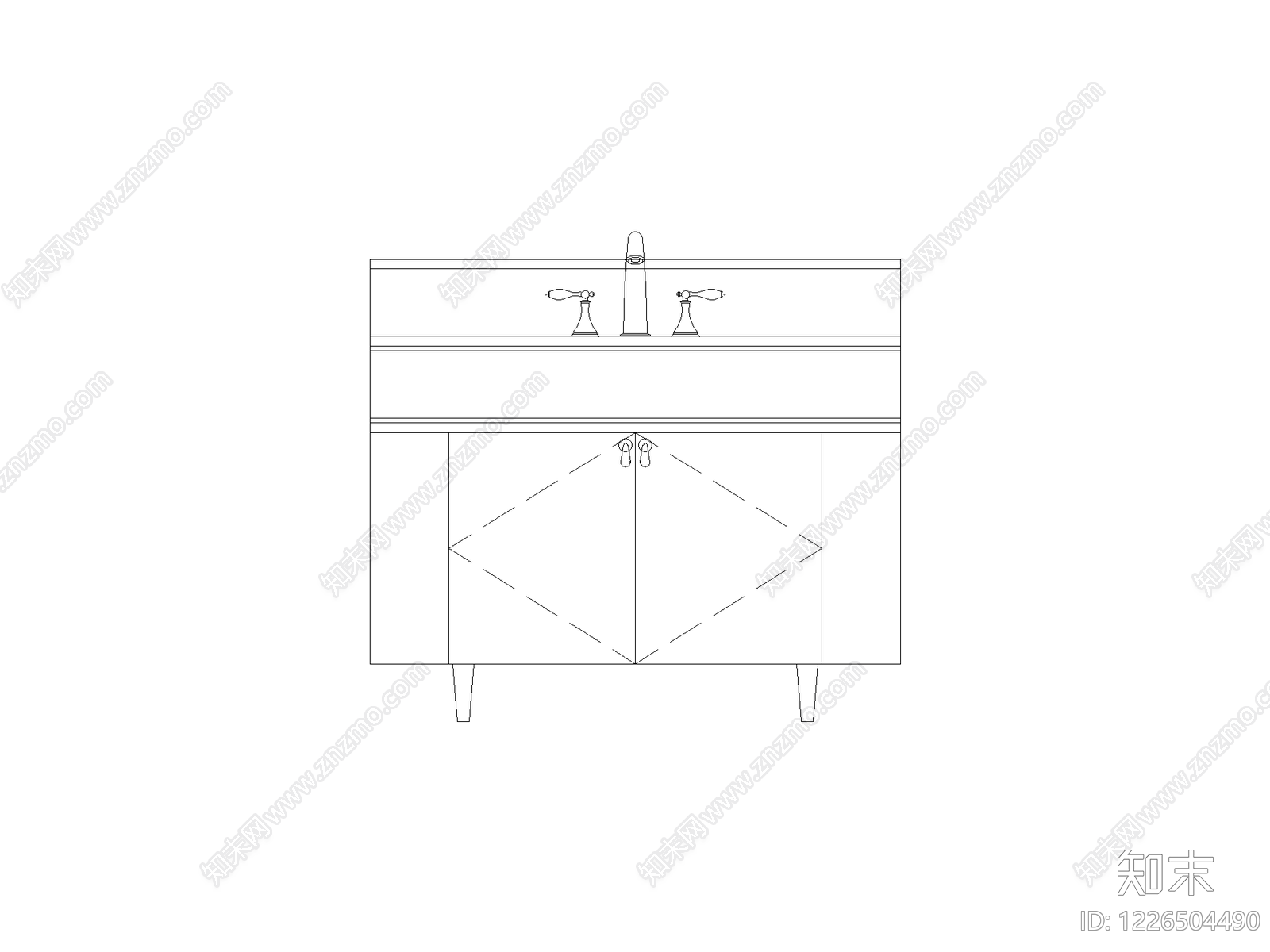 柜子cad施工图下载【ID:1226504490】