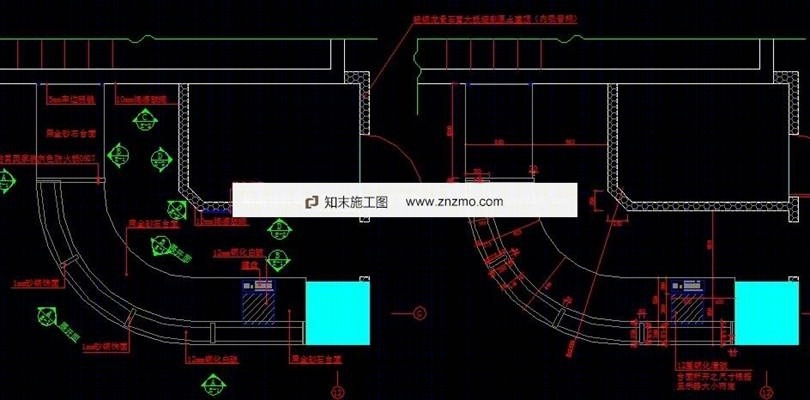 收銀臺節點大樣圖施工圖下載【id:36942964】