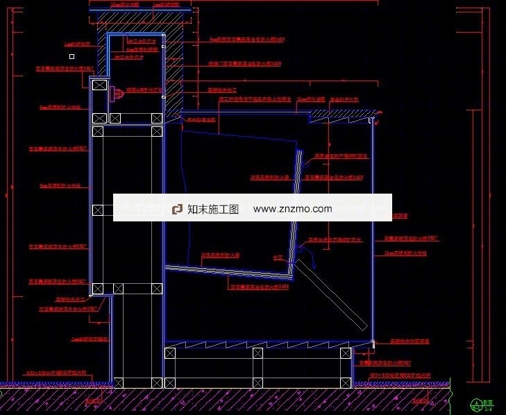 收银台节点大样图cad施工图下载【ID:36942964】