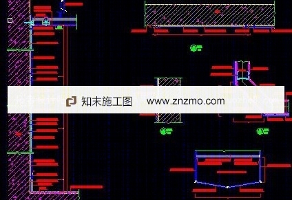 收银台节点大样图cad施工图下载【ID:36942964】