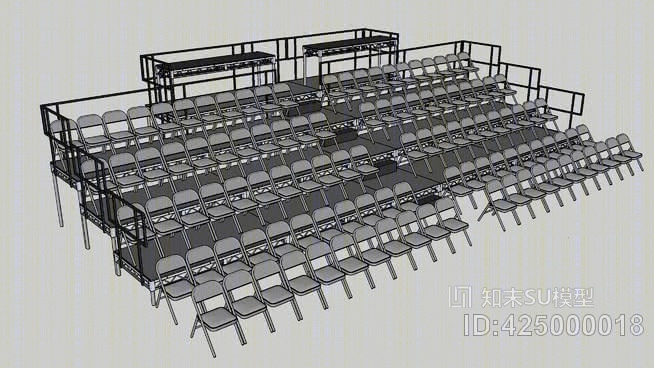 座位银行SU模型下载【ID:425000018】