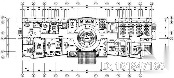 某六层办公楼装修图cad施工图下载【ID:161847166】