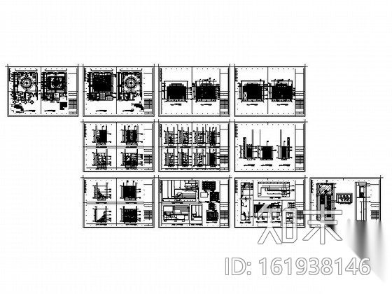 简欧风格酒店宴会厅室内装修图（含效果）cad施工图下载【ID:161938146】