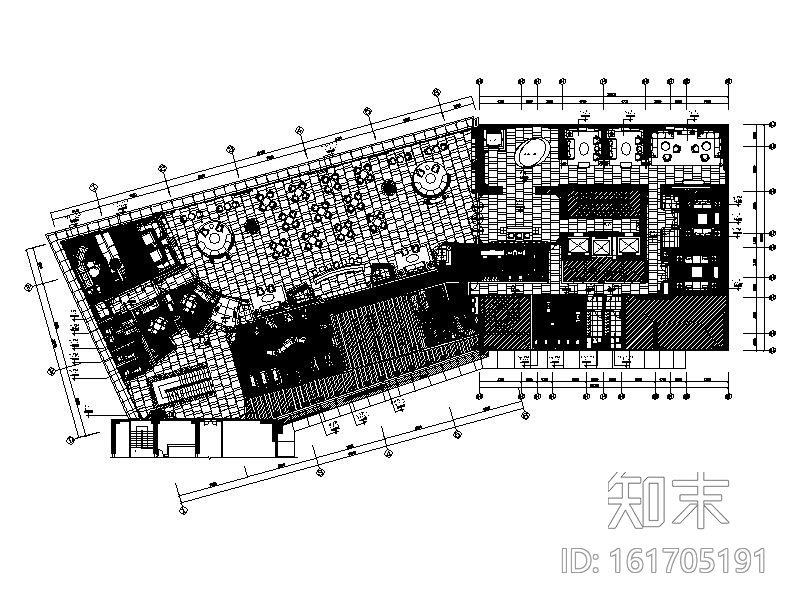 [广州]知名房地产会所售楼部设计施工图cad施工图下载【ID:161705191】