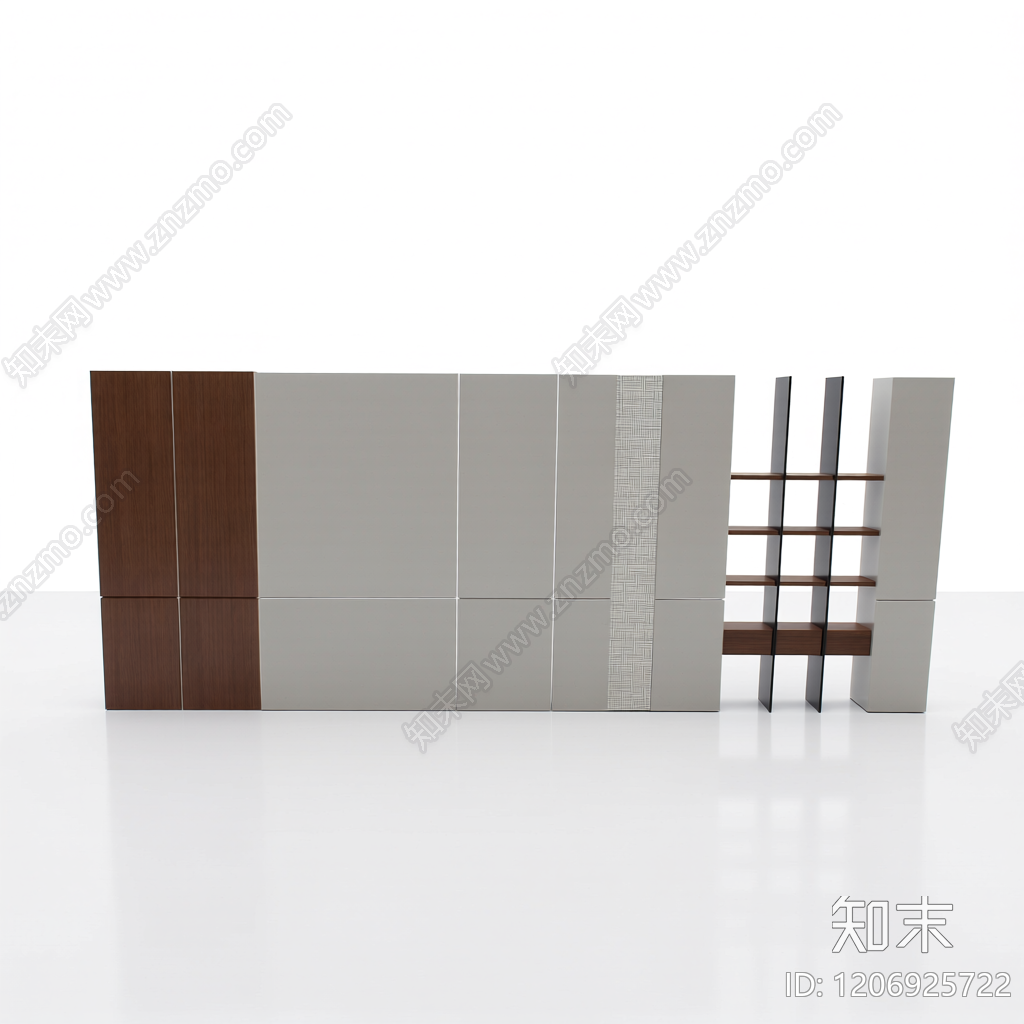 模块化隔断墙组件3D模型下载【ID:1206925722】